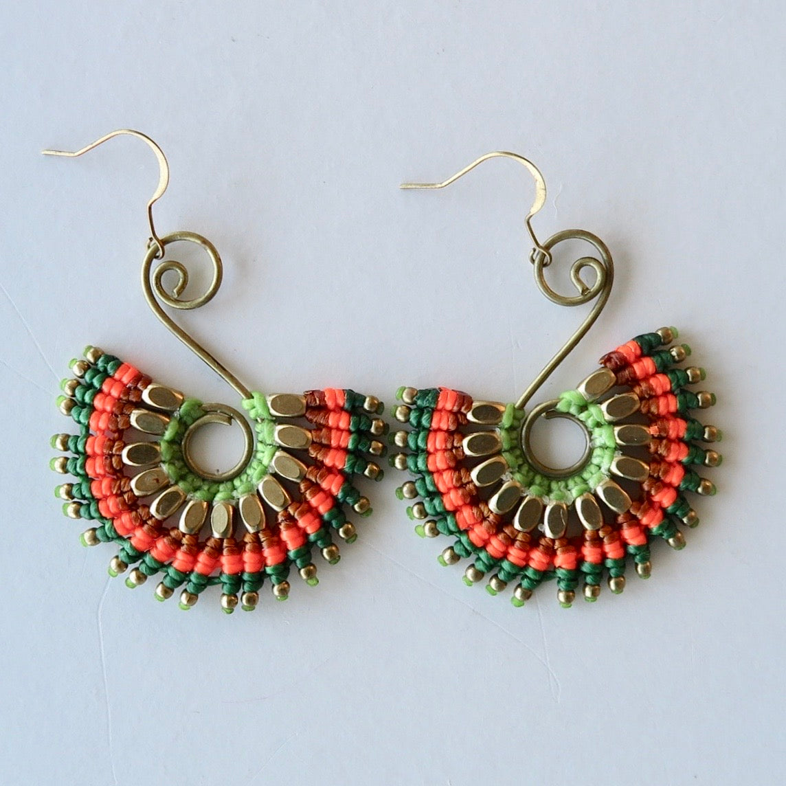 Rainbow Tribal Earrings