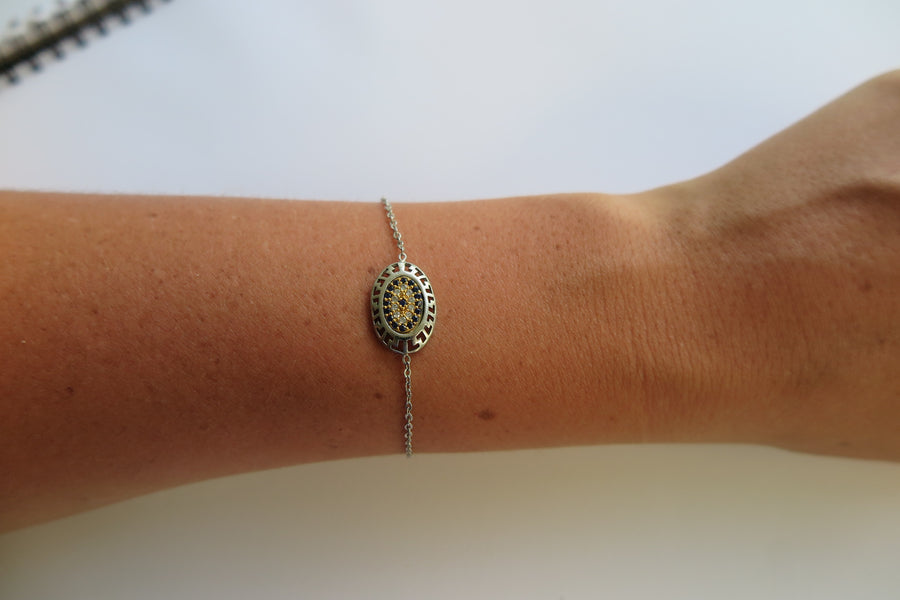 Small Oval, Turkish Eye Bracelet