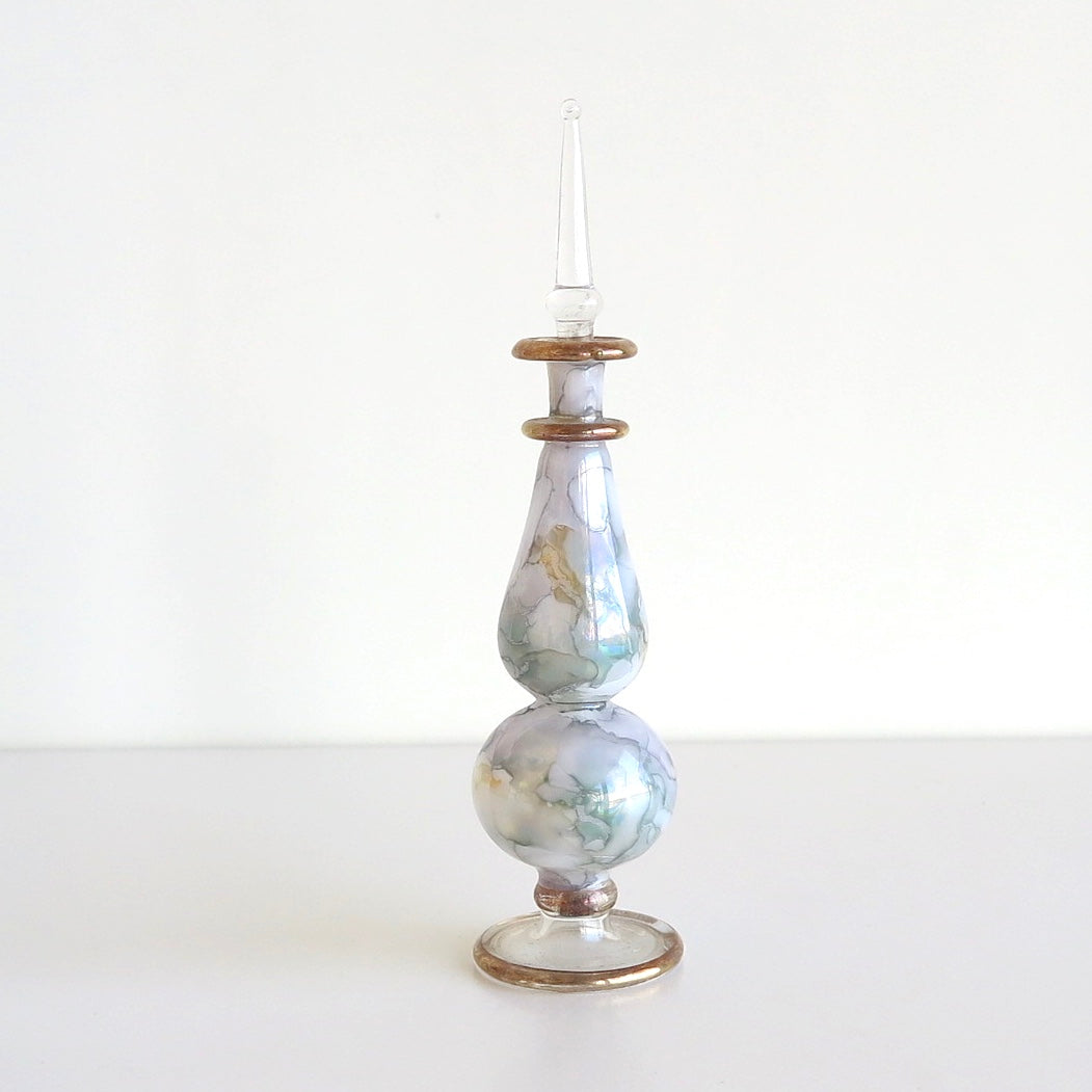 Green & Grey, Marbled Perfume Bottle - Nomad Designs Online