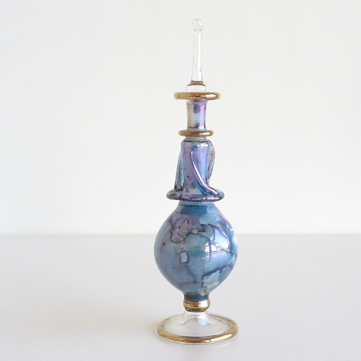 Ocean Blue, Marbled Perfume Bottle - Nomad Designs Online