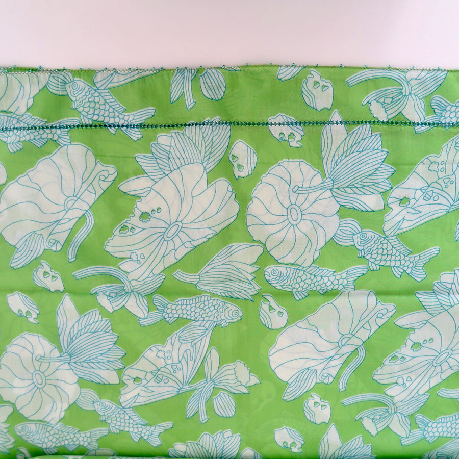 Lime Sea Life Scarf - Nomad Designs Online