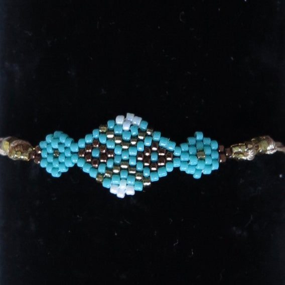 Aqua and Gold, Diamond Bracelet