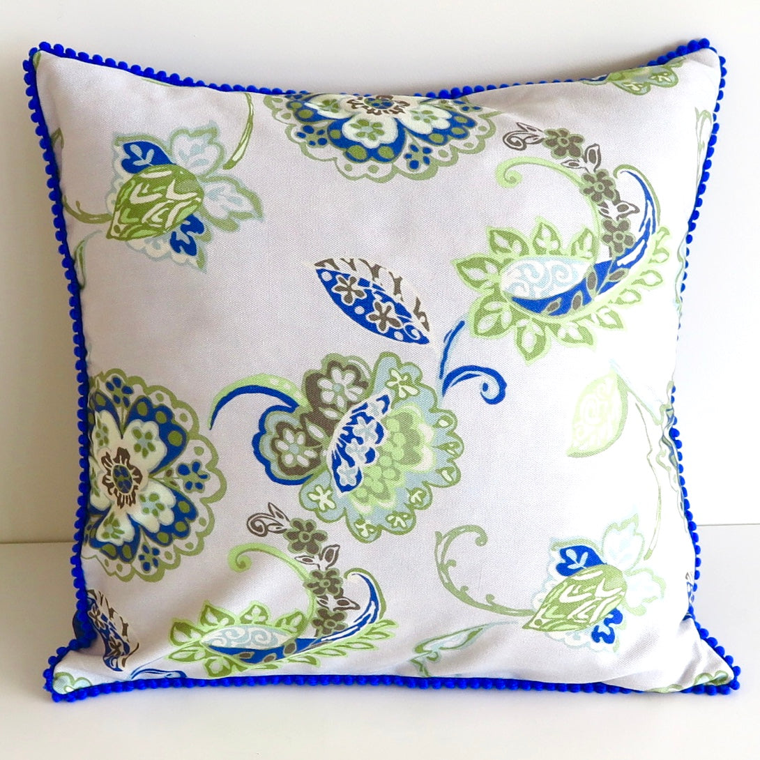 Flowers on Cream, Cushion Cover - Nomad Designs Online