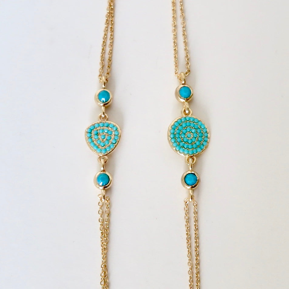 Turkish Turquoise and Gold, Bracelets