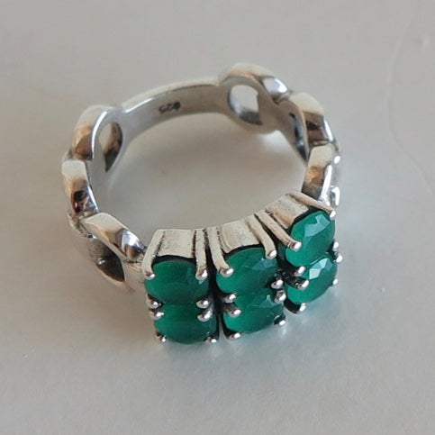 Green Onyx Ring