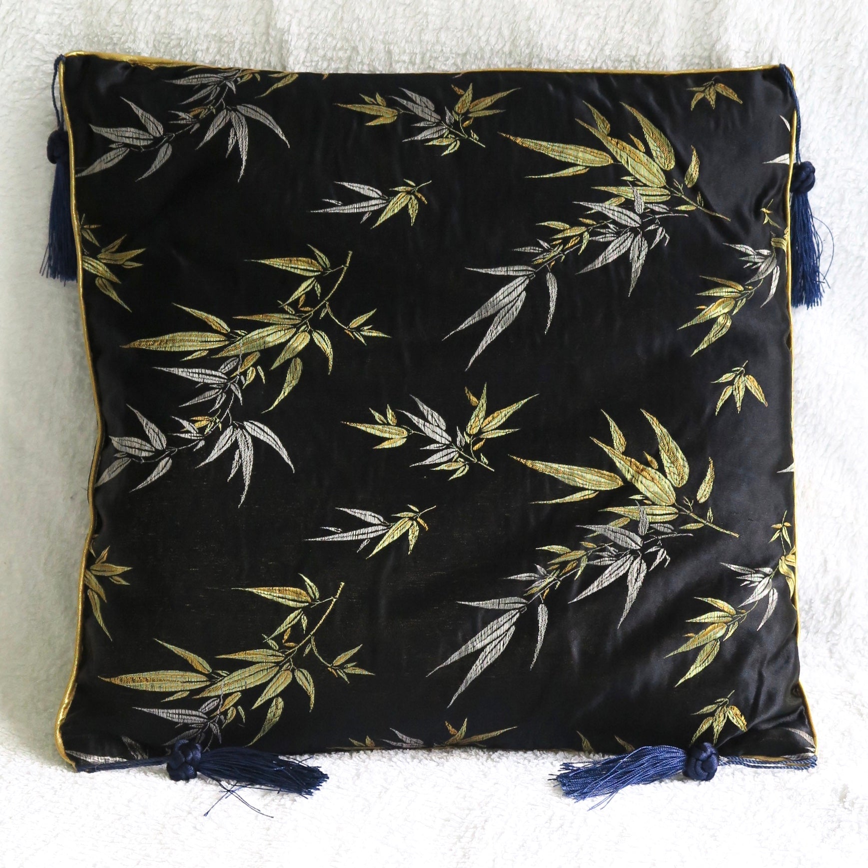 Bamboo on Black, Cushion Covers