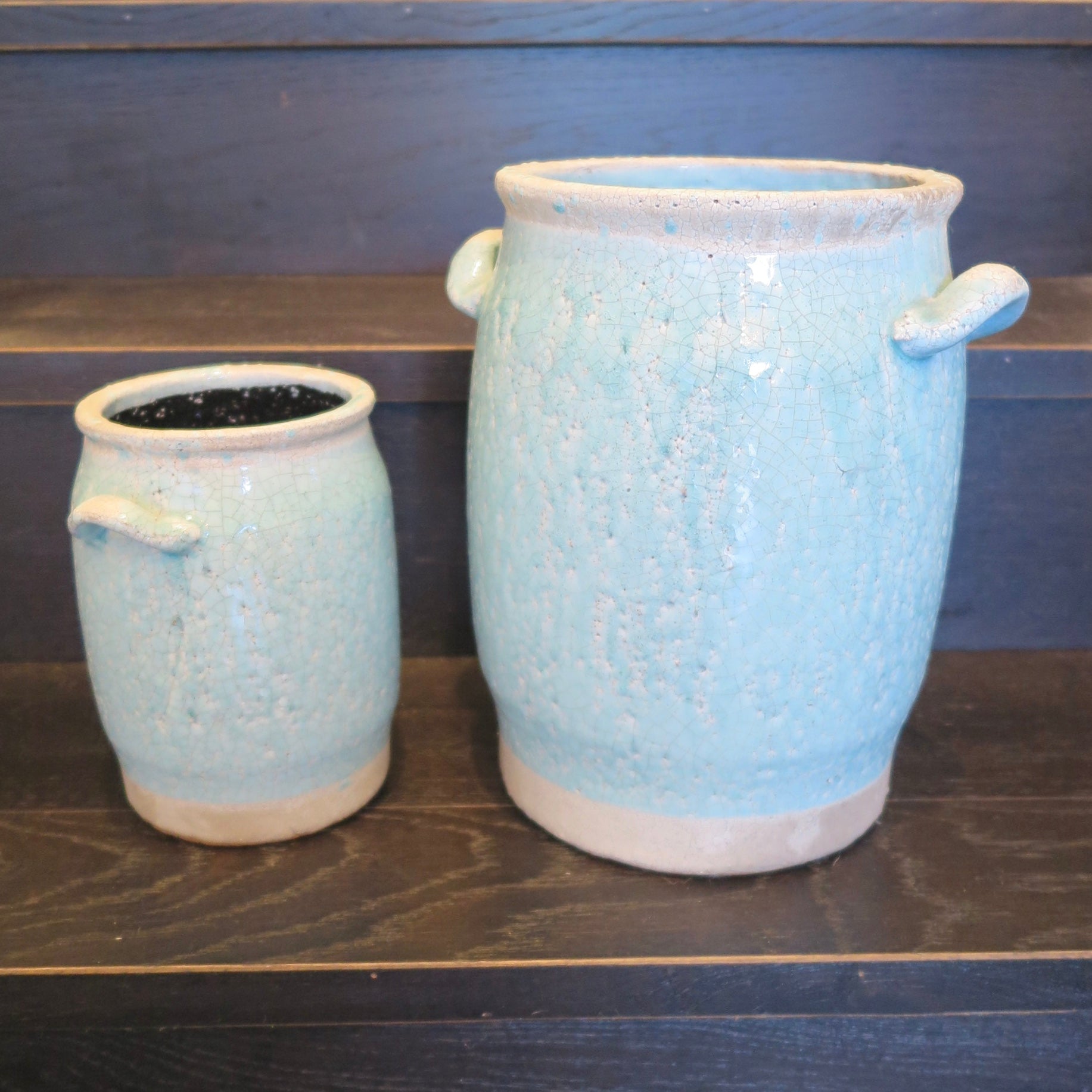 Crackle Glaze Turquoise, Vase