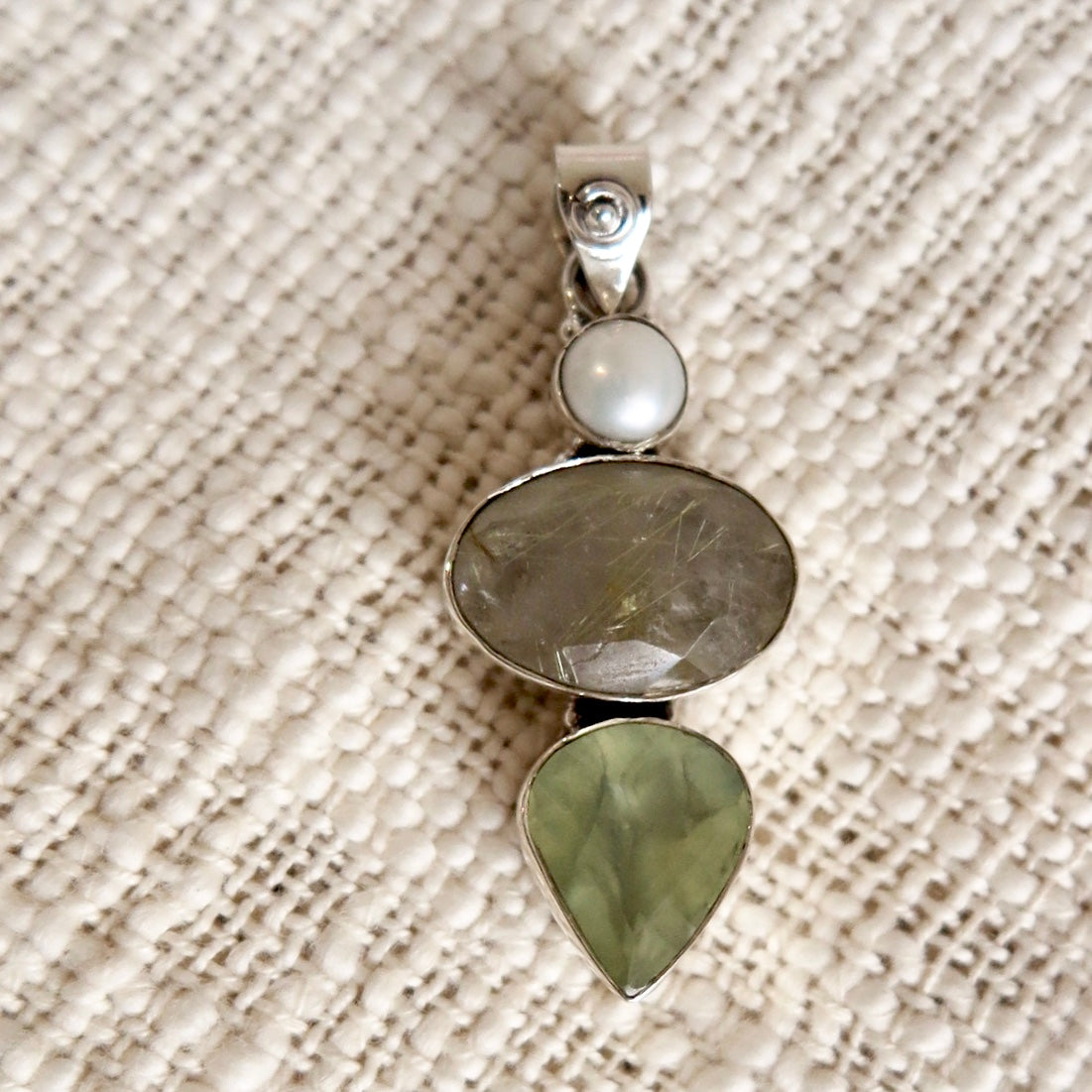 Triple Gemstone Pendant