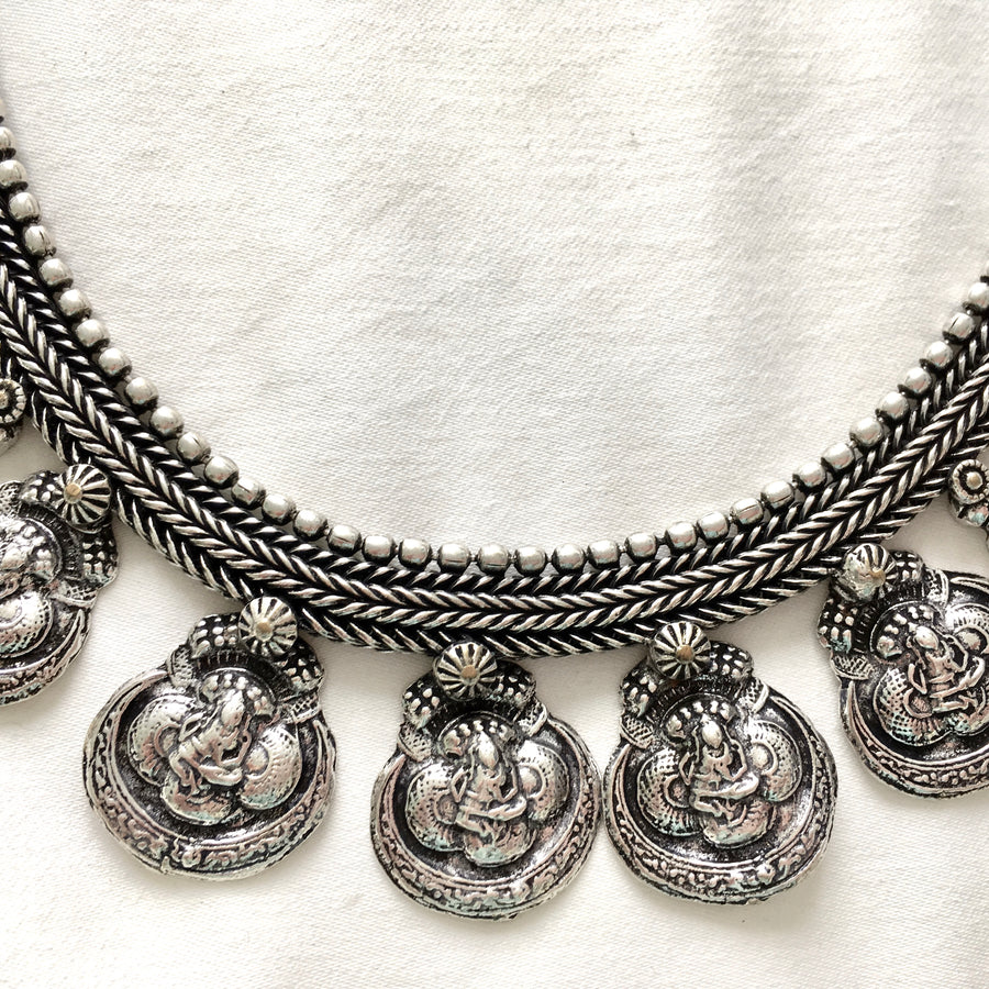 Five Coin Necklace