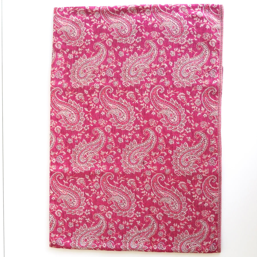 Pink Paisley Pashmina, Scarf