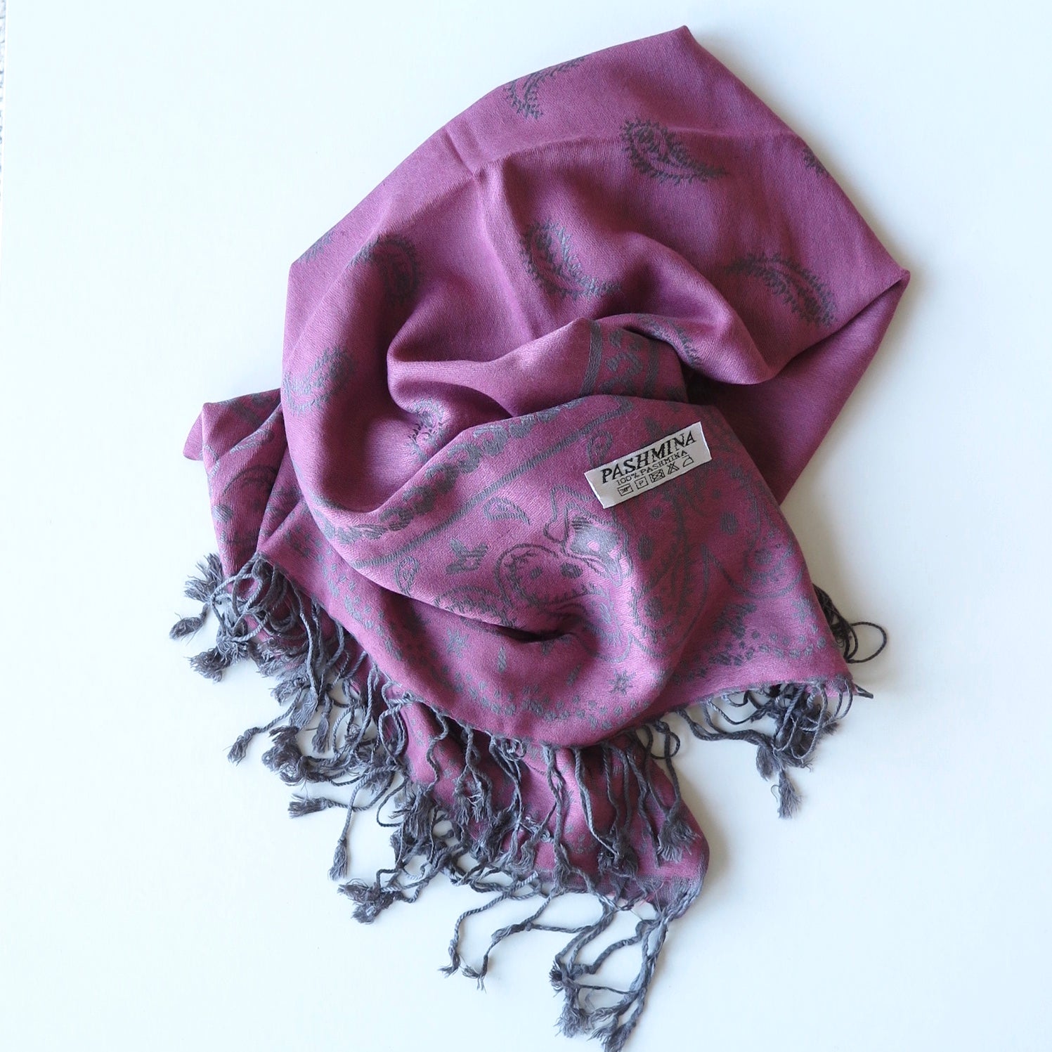 Dusty Pink and Grey  Scarf