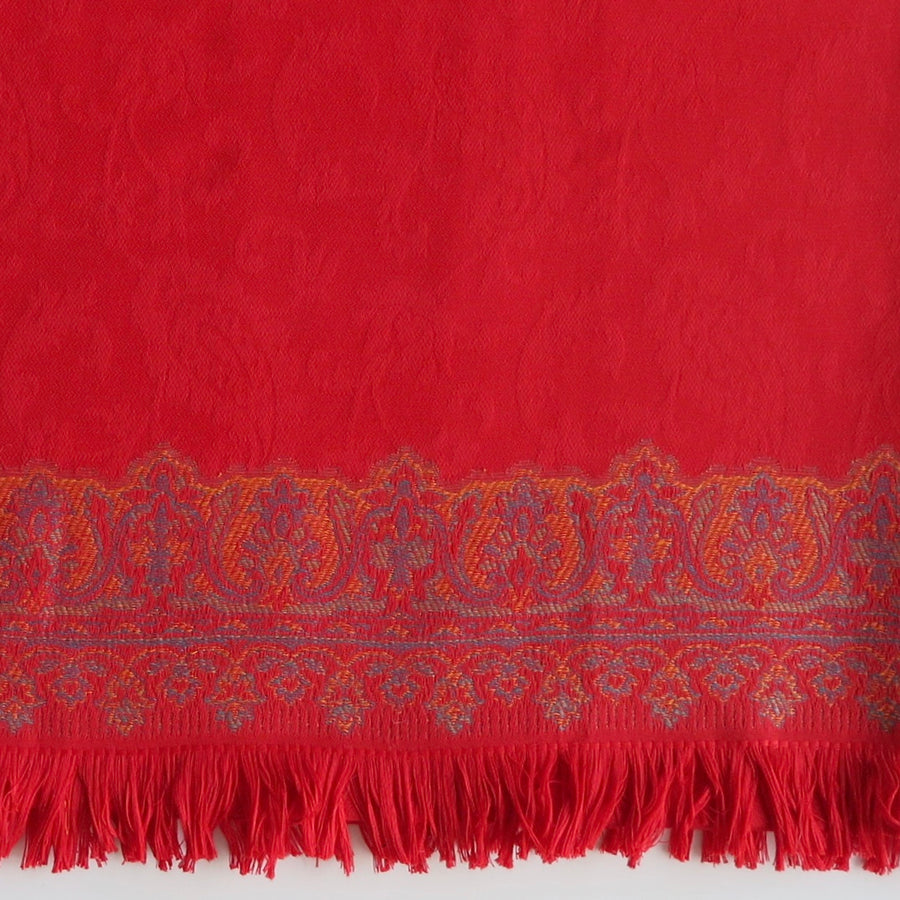 Rich Red WV Shawl