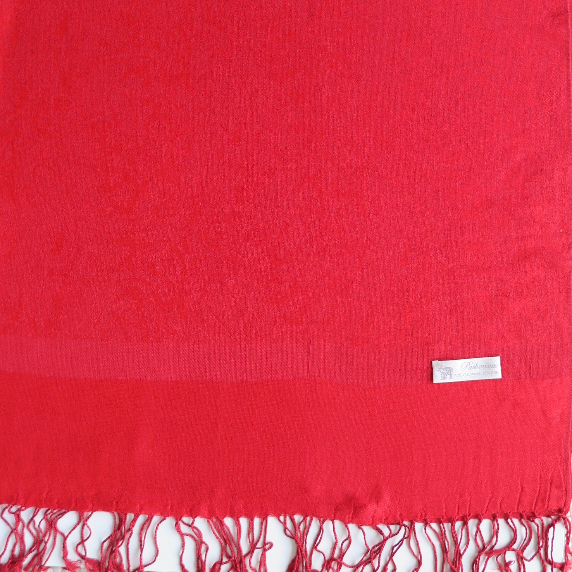 Ruby Cashmere and Silk Scarf