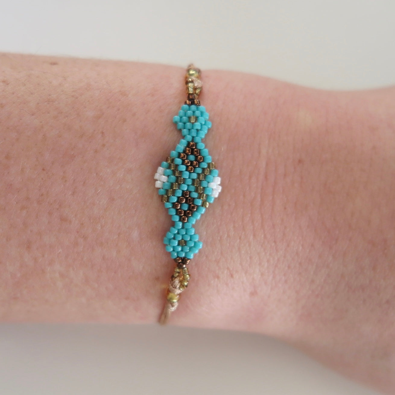 Aqua and Gold, Diamond Bracelet