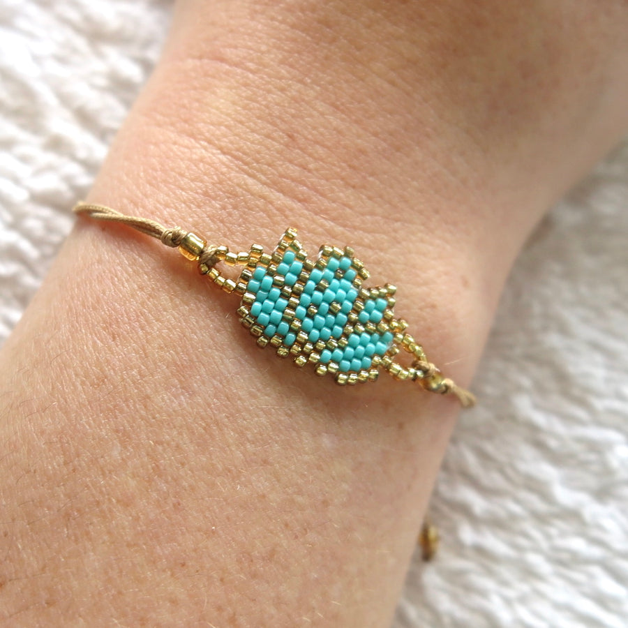 Lotus Beaded Bracelet