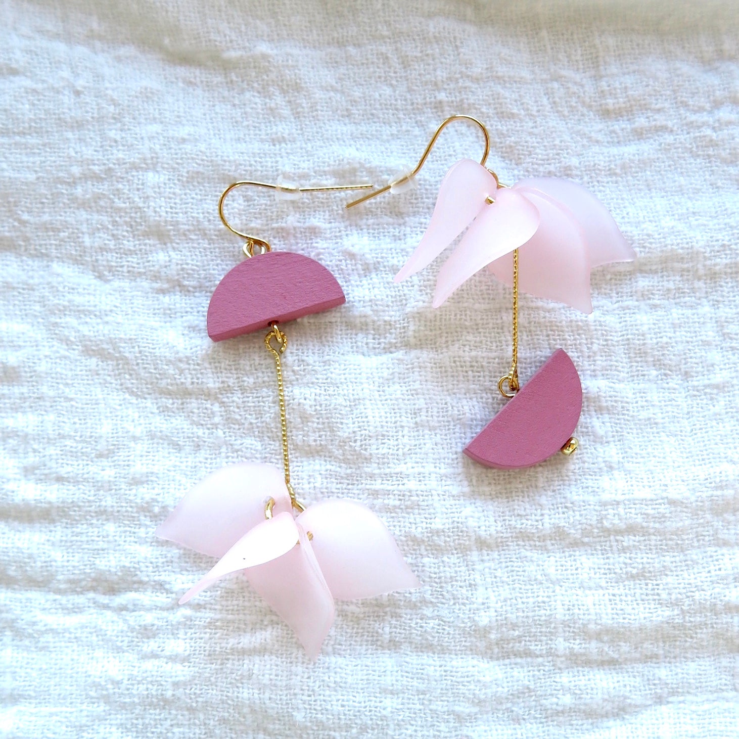 Musk Pink Drop Earrings