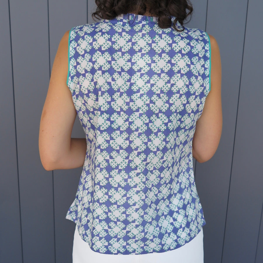 Block Printed Summer Top