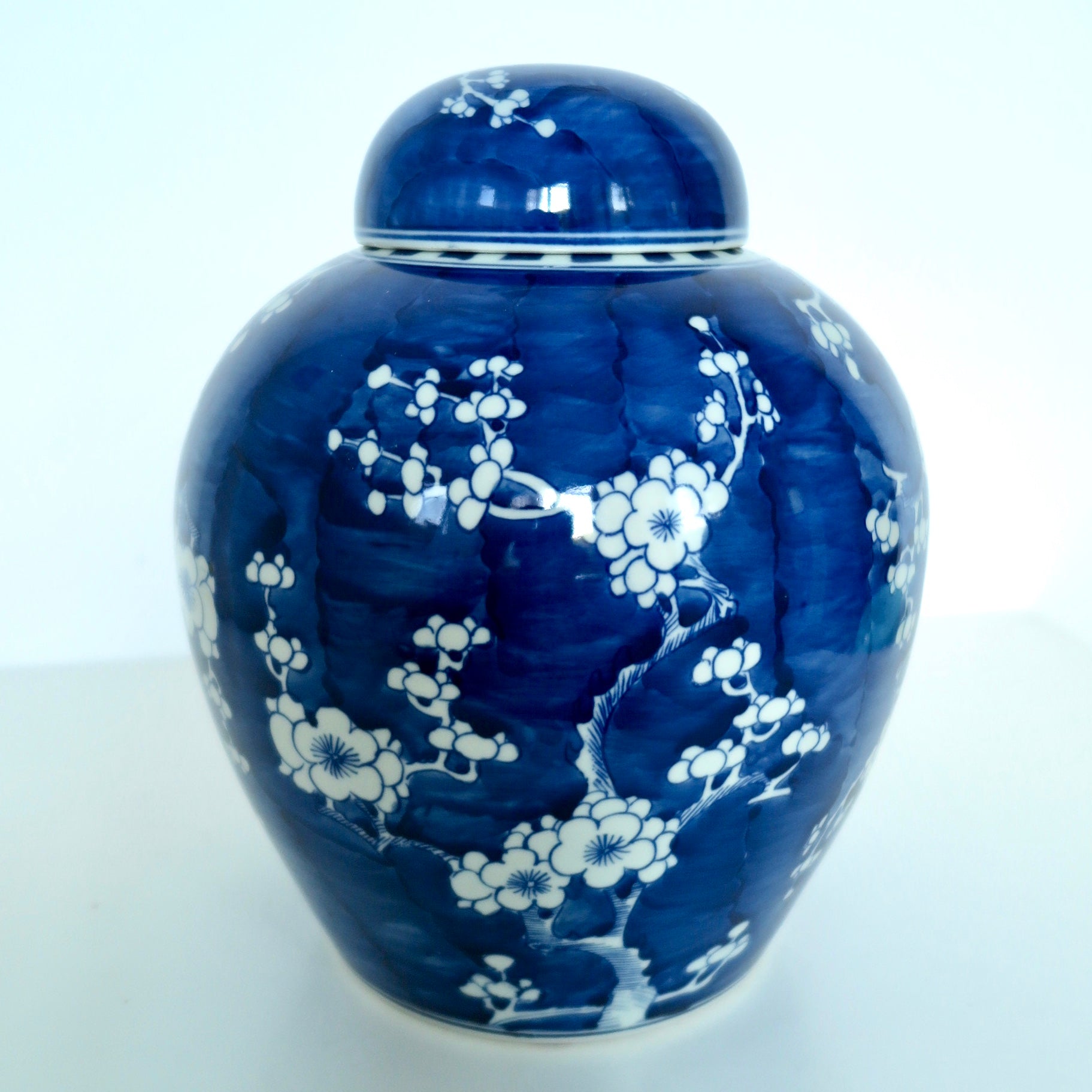 Blue & White Ginger Jar - Nomad Designs Online