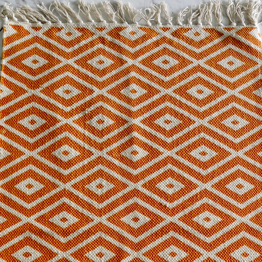 Orange Diamond Mat - Nomad Designs Online