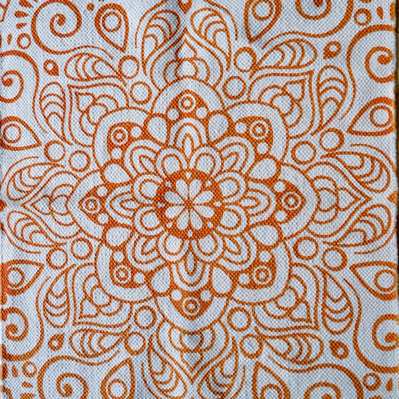 Orange Mandala Mat - Nomad Designs Online