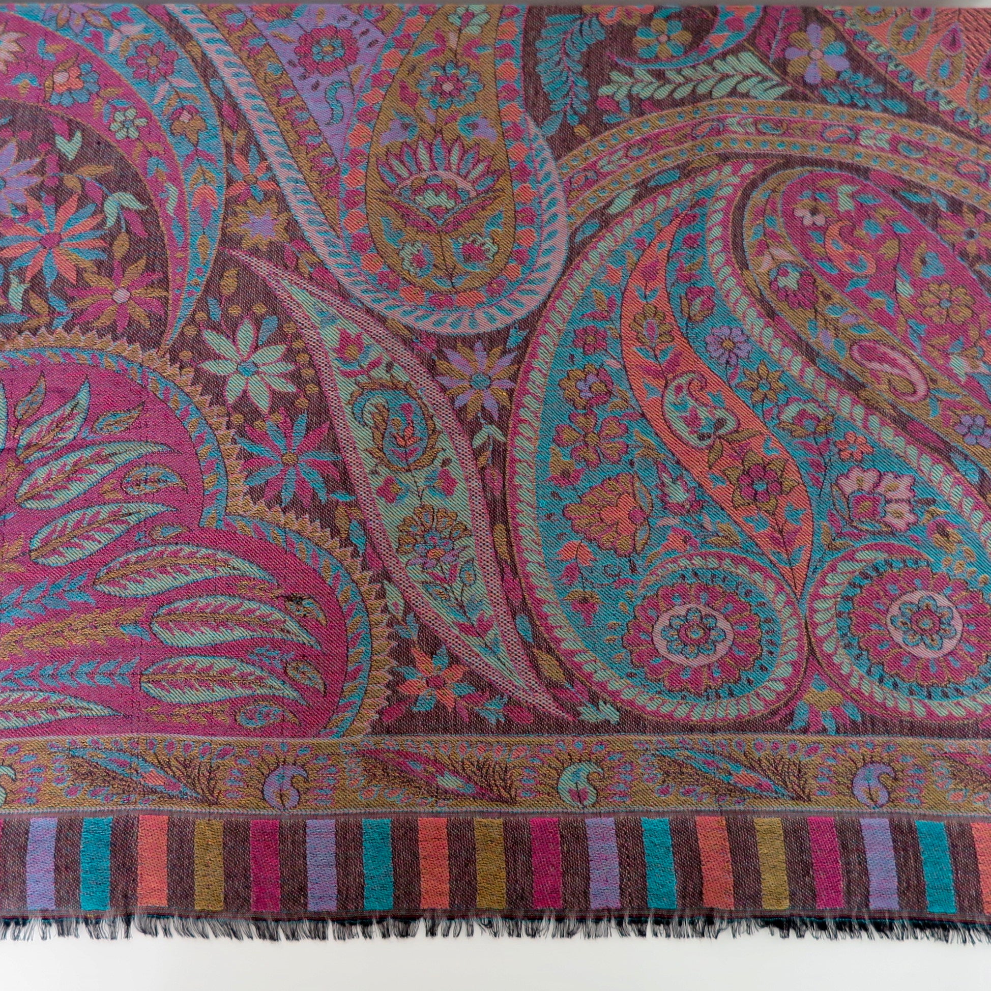 Paisley Multi Colour Winter Scarf - Nomad Designs Online