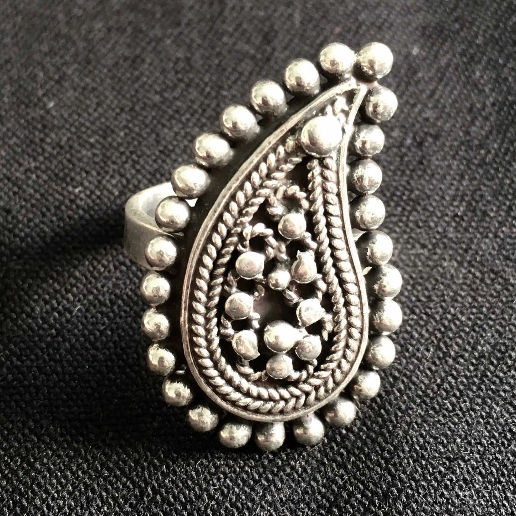 Paisley Teardrop Ring - Nomad Designs Online