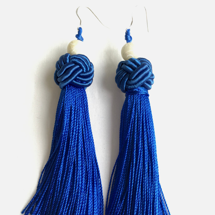 Tassel Bead & Knot, Earrings - Nomad Designs Online