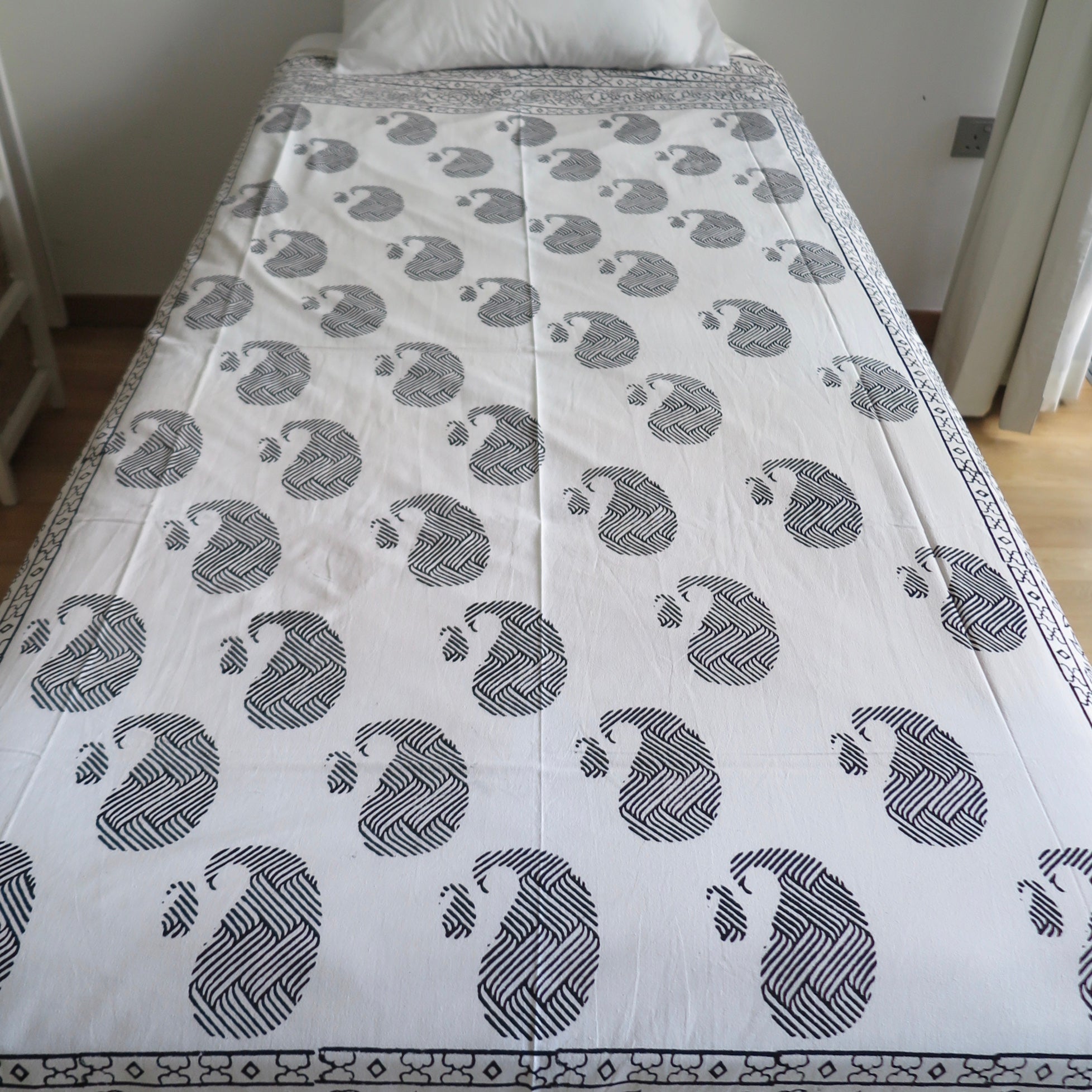 Black and White Whale, Bed Cover