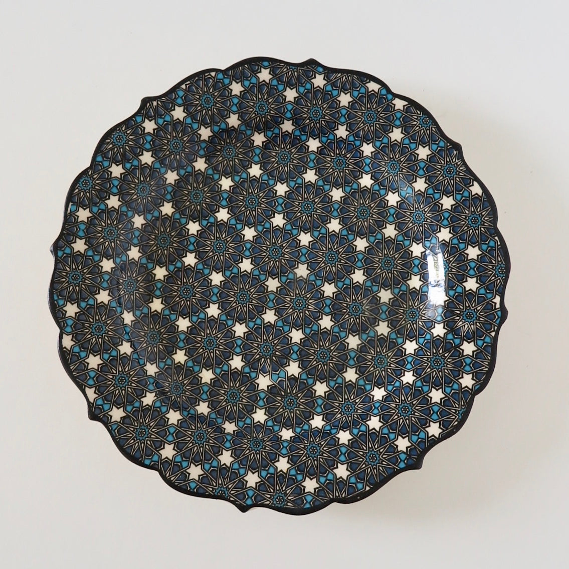 Blue Islamic Design, Decorative Plate - Nomad Designs Online