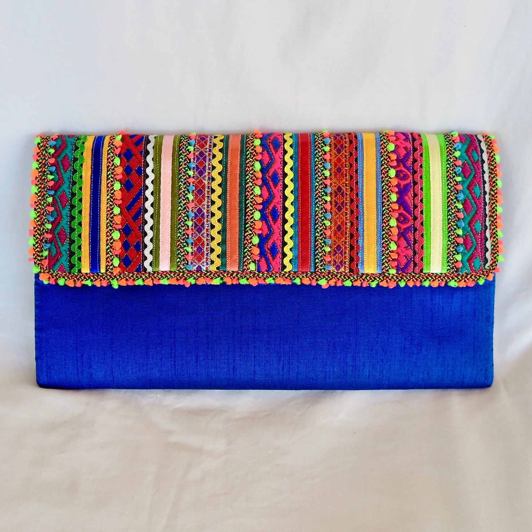 Multicolour Braided Clutches - Nomad Designs Online