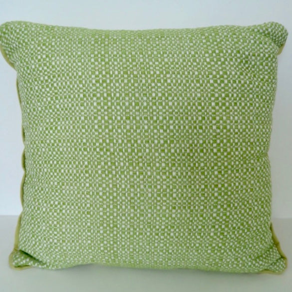 Woven Green & Cream, Cushion Cover - Nomad Designs Online