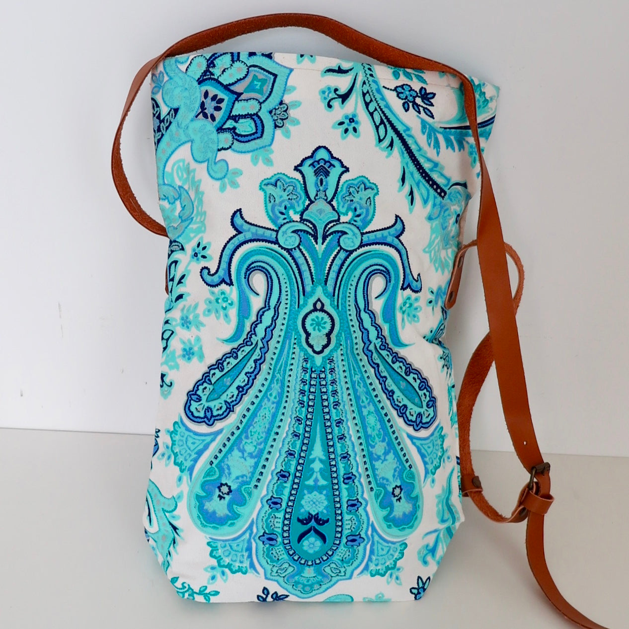Indian Aqua and Blue, Shoulder Bag - Nomad Designs Online