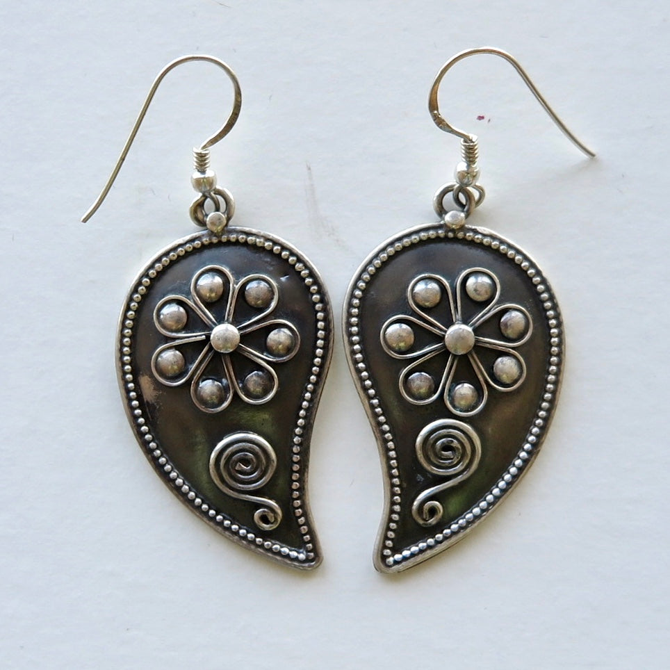 Paisley Drop Earrings - Nomad Designs Online