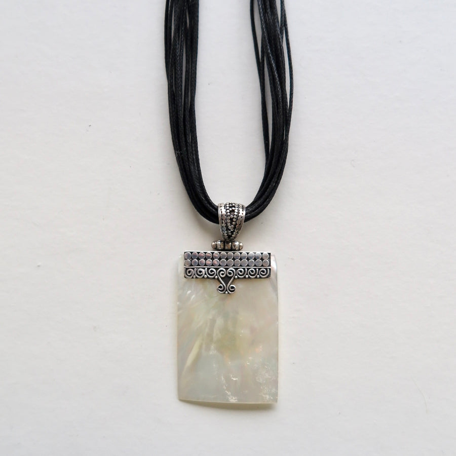 White Shell Pendant - Nomad Designs Online