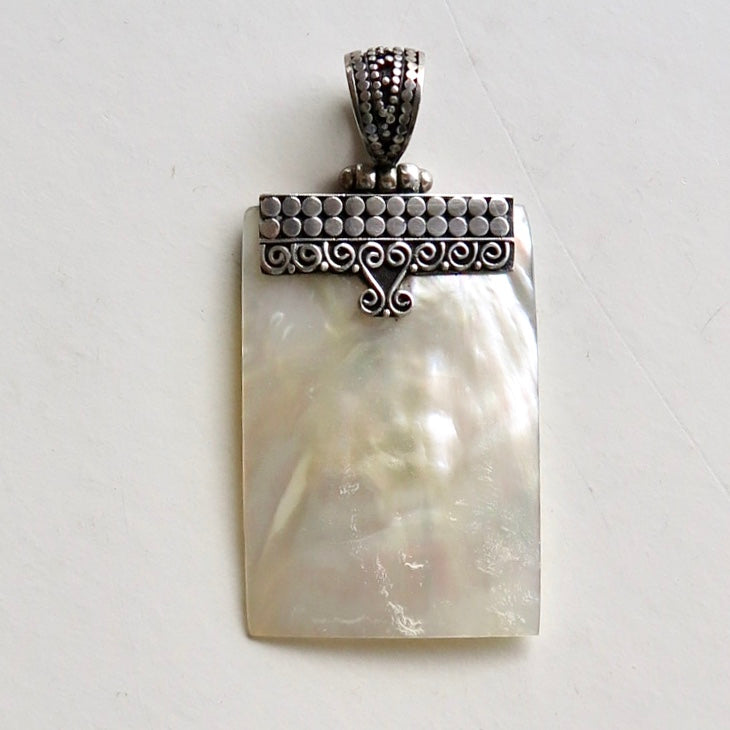 White Shell Pendant - Nomad Designs Online