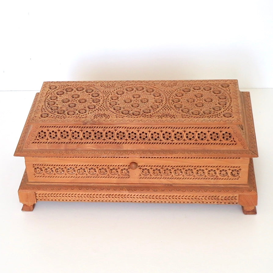 Indian Wooden Accessory Box - Nomad Designs Online