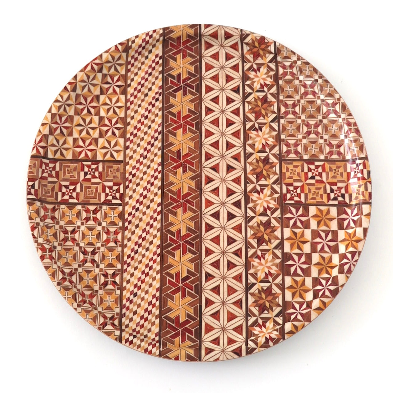 Wood Mosaic, Decorative  Plate