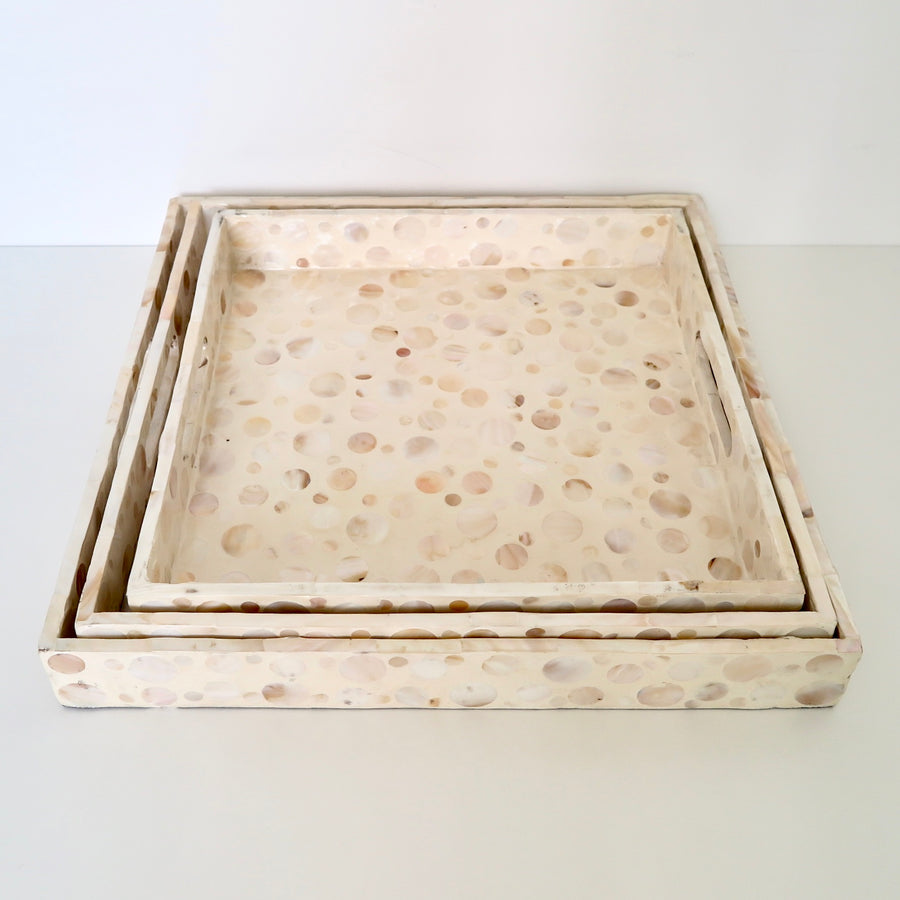 Lacquered Shell Trays - Nomad Designs Online