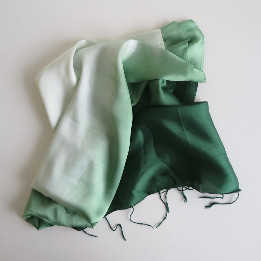 Emerald Green Ombre Scarf - Nomad Designs Online