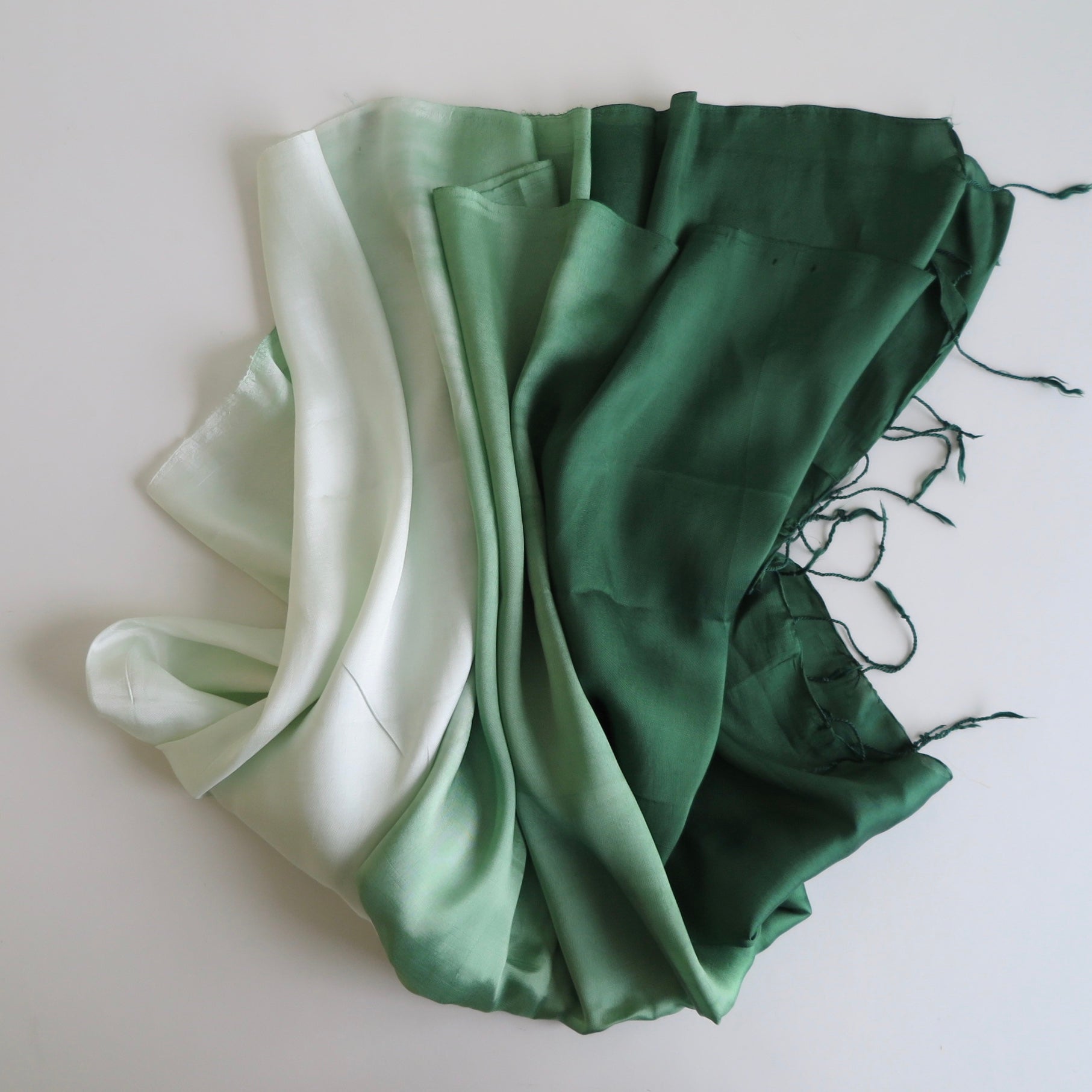 Emerald Green Ombre Scarf - Nomad Designs Online