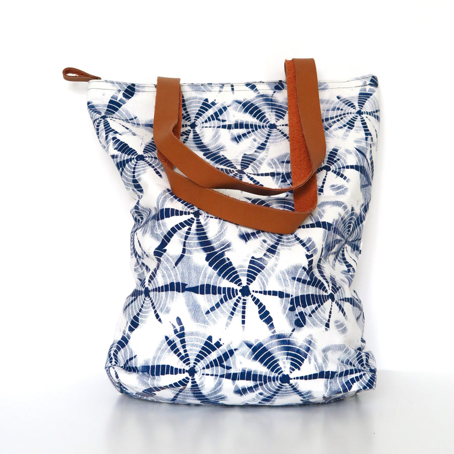 Blue and White Beach Bag - Nomad Designs Online